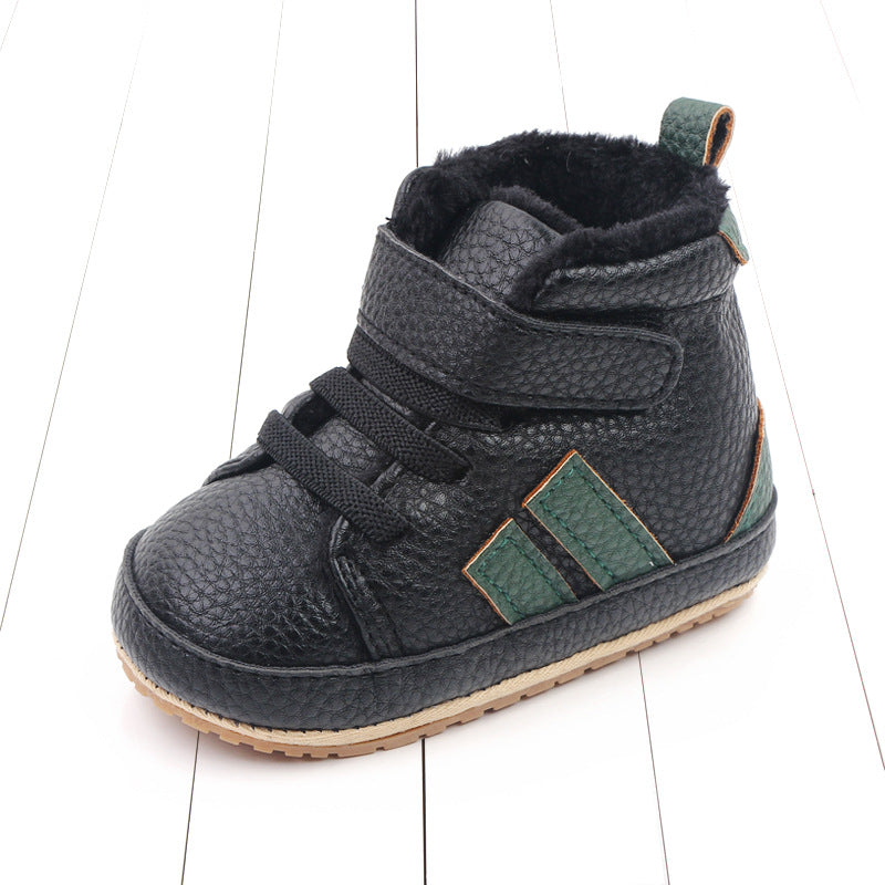 Winter Baby First Walker Boots – Warm Fleece-Lined Toddler Shoes