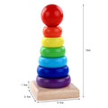 Montessori Rainbow Stacking Tower – Wooden Educational Toy