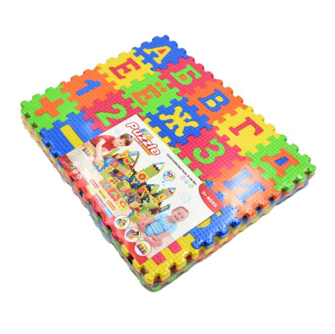 Alphabet & Number Puzzle Foam Play Mat – Kids Learning Floor Tiles