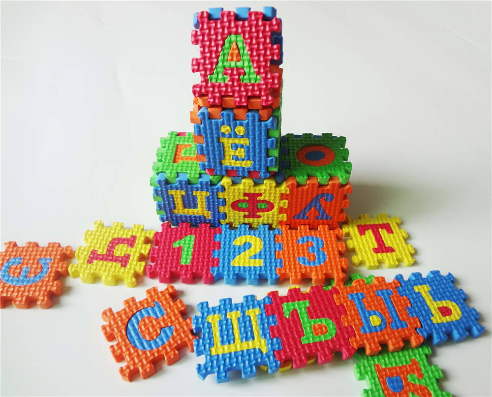 Alphabet & Number Puzzle Foam Play Mat – Kids Learning Floor Tiles