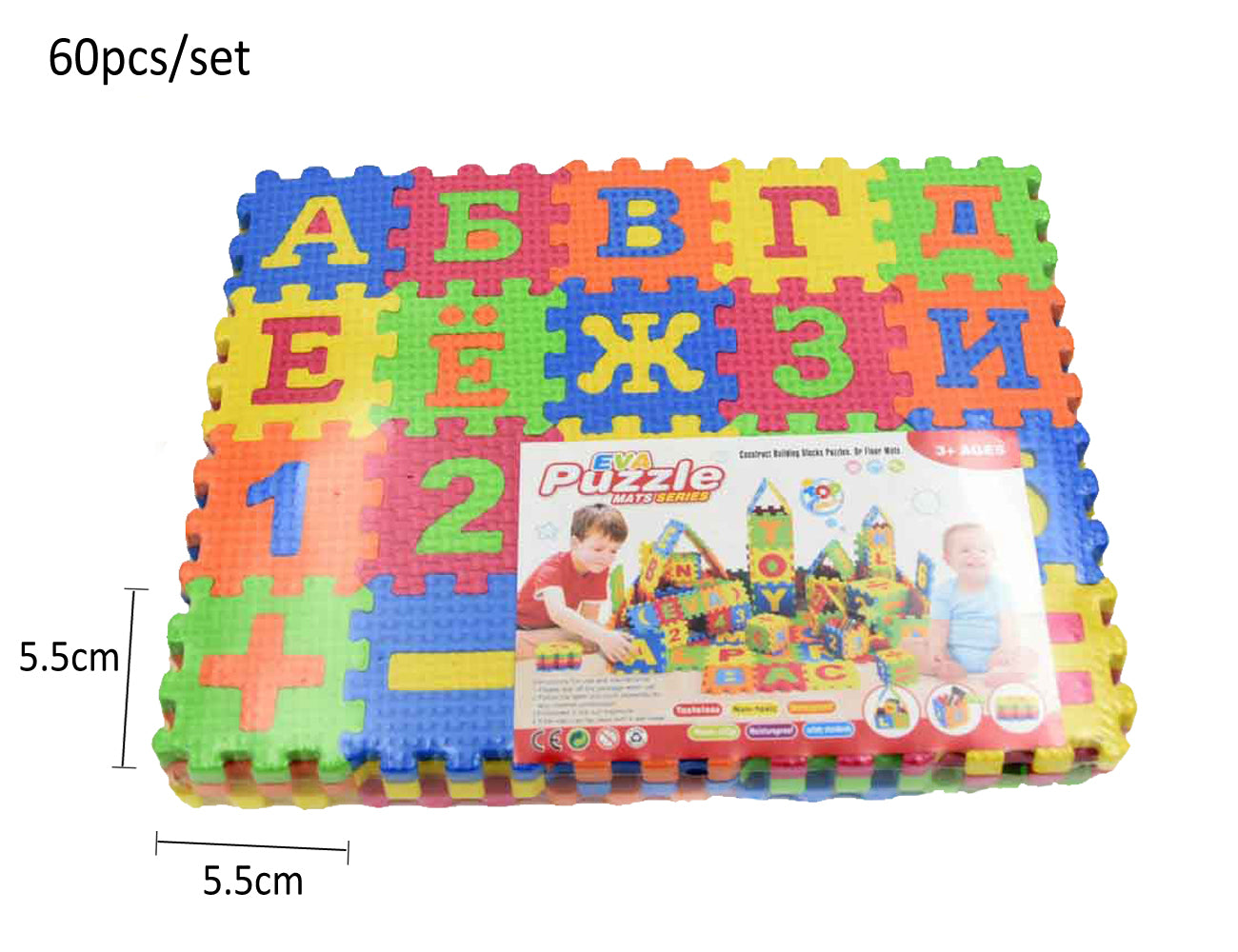 Alphabet & Number Puzzle Foam Play Mat – Kids Learning Floor Tiles