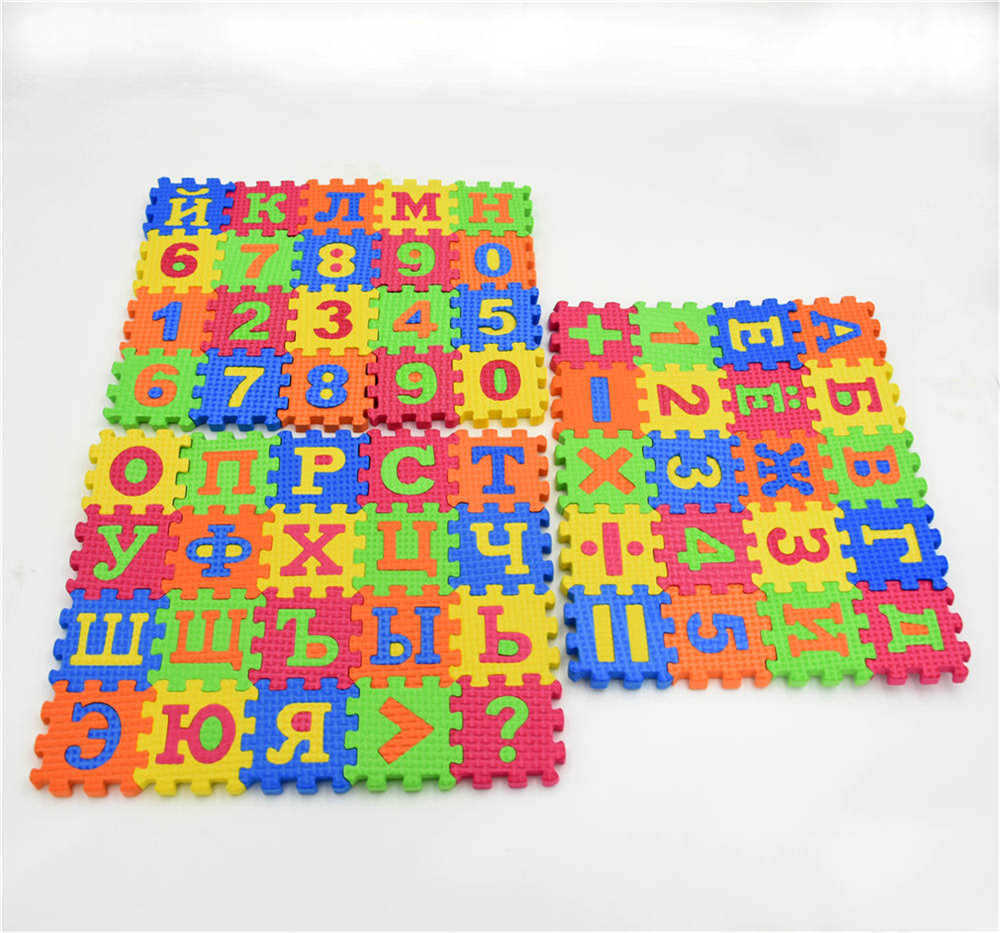 Alphabet & Number Puzzle Foam Play Mat – Kids Learning Floor Tiles