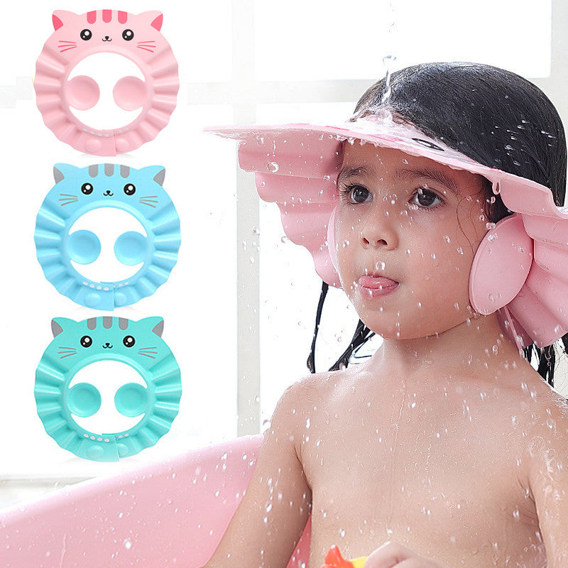 Baby Shampoo Shower Cap – Adjustable Waterproof Bath Hat for Tear-Free Hair Washing