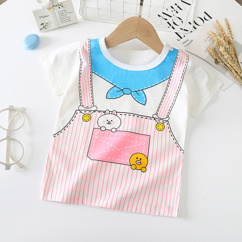 Cute Baby Outfit Set – Soft Cotton Summer Wear (0–12 Months)