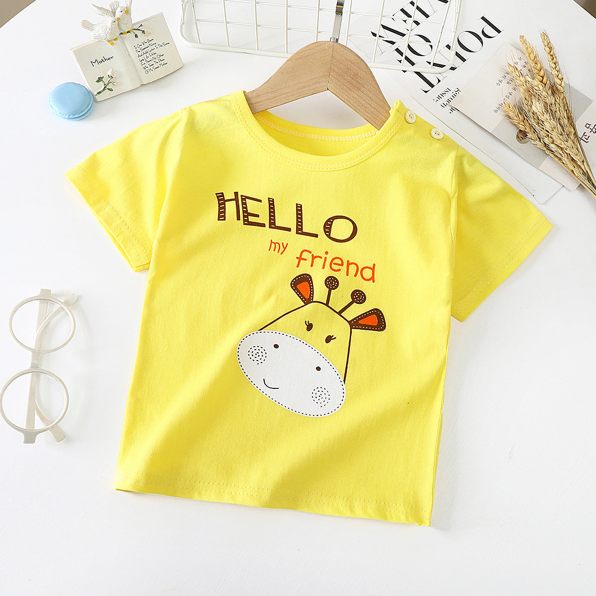 Cute Baby Outfit Set – Soft Cotton Summer Wear (0–12 Months)
