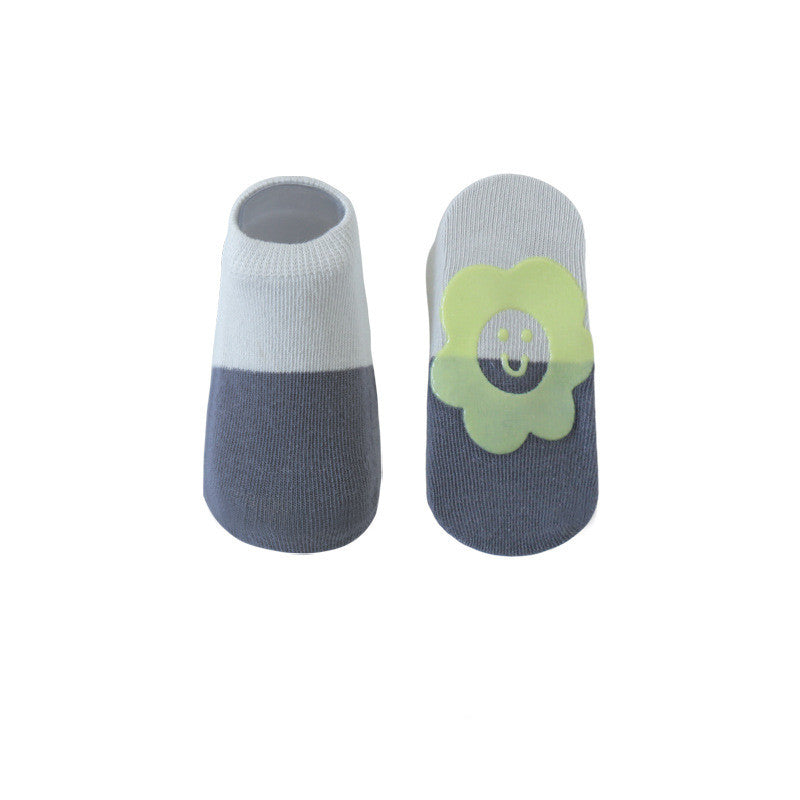 Anti-Slip Baby Grip Socks – Soft Cotton Toddler Socks