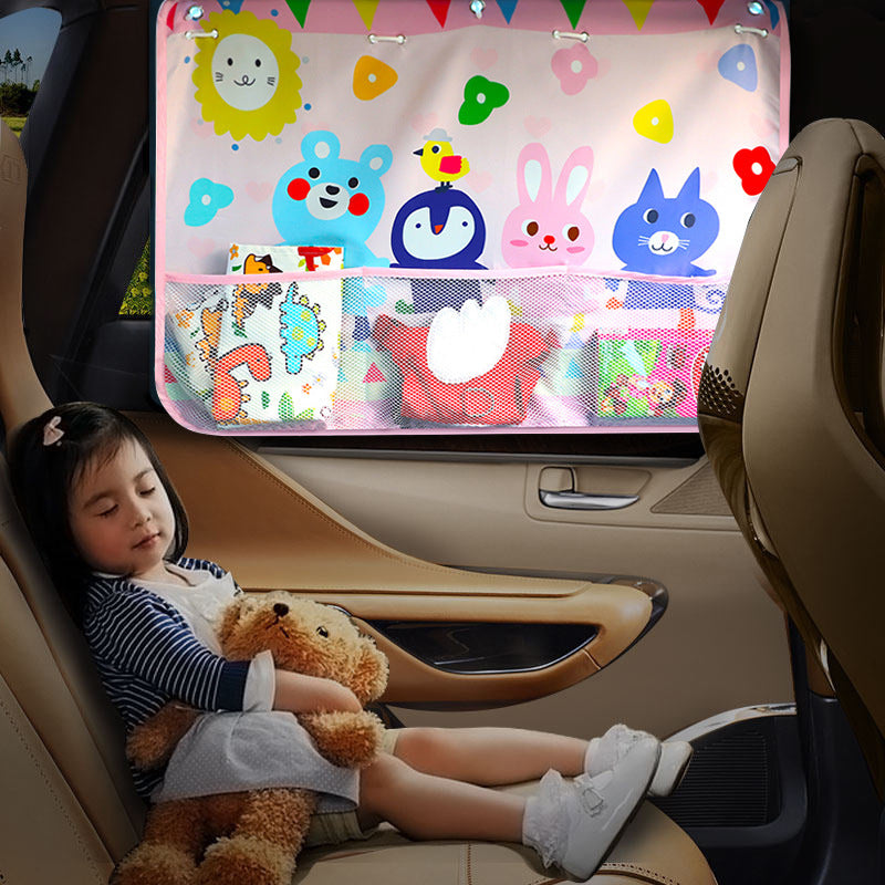 Baby Car Window Sun Shade – UV Protection Cartoon Shade for Kids