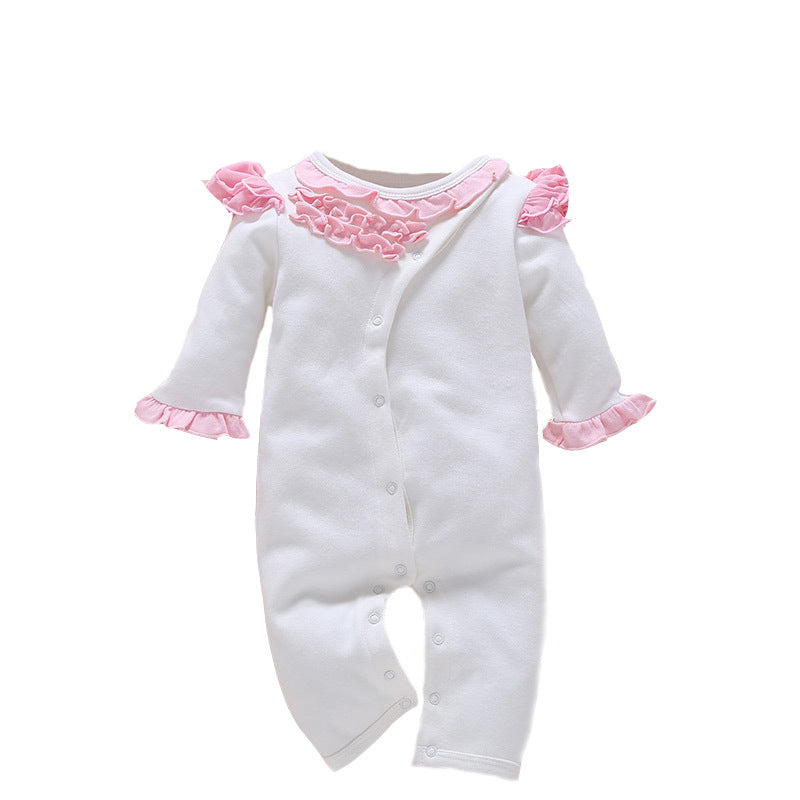 Baby Girl Romper Jumpsuit with Hat – Cute Newborn Outfit