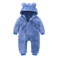Baby Bear Fleece Jumpsuit – Warm Winter Hoodie Rompe