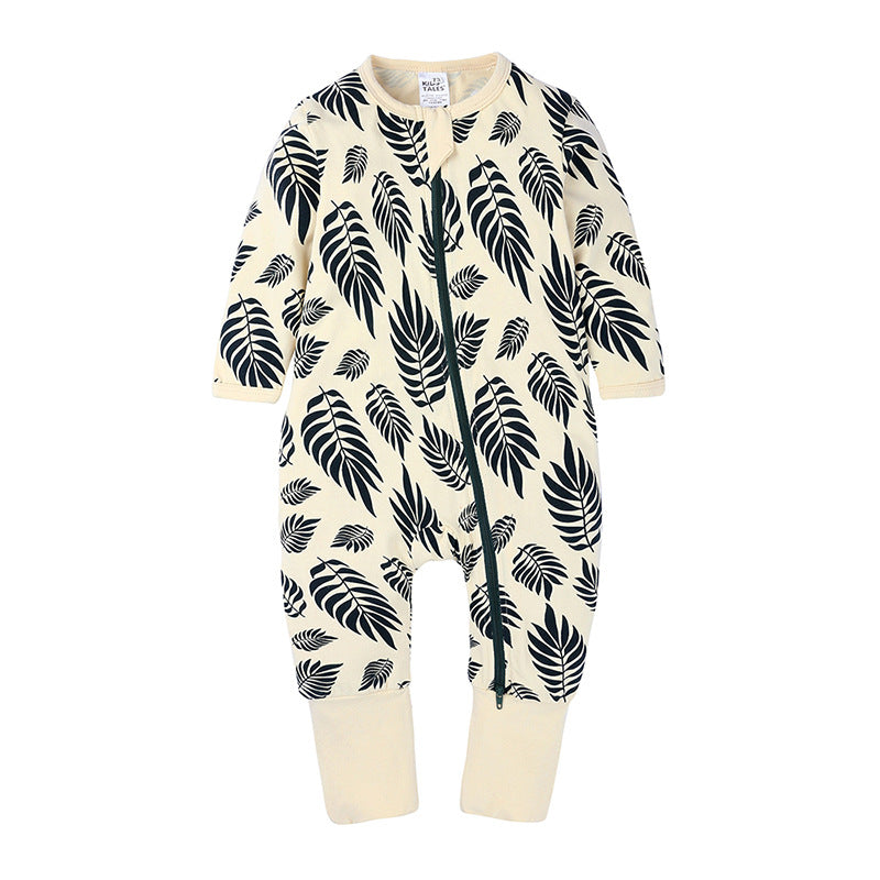 Cotton Star Baby Romper – Soft Zipper Onesie