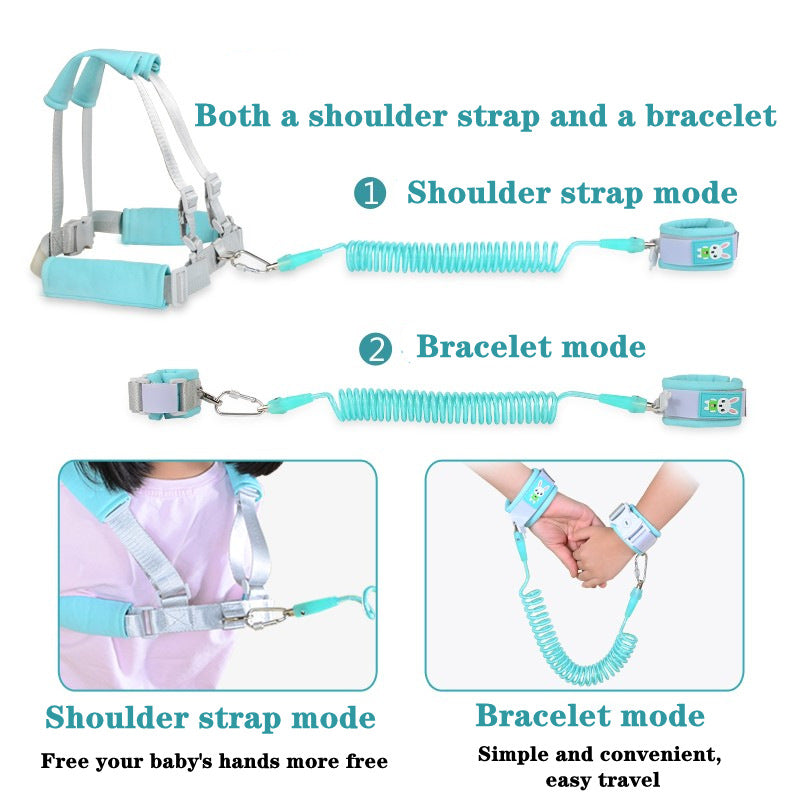 Toddler Anti-Lost Walking Harness Leash – Adjustable Child Safety Strap for Travel & Outdoor Use