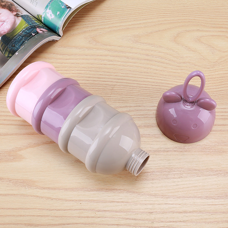 3-Layer Baby Formula Dispenser – Portable Milk Powder Storage Container