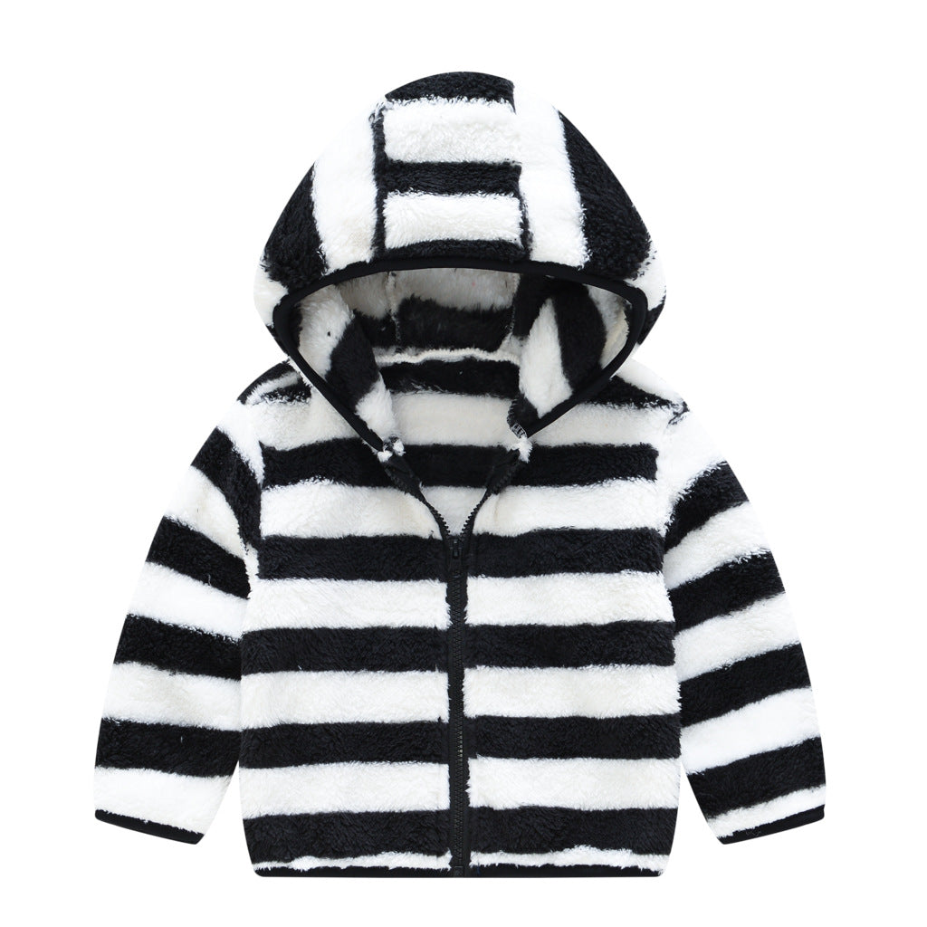Warm Bear Ear Camouflage Hoodie Jacket for Kids