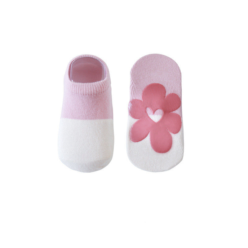 Anti-Slip Baby Grip Socks – Soft Cotton Toddler Socks