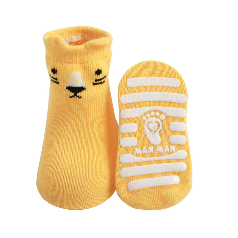 Anti-Slip Baby Grip Socks – Soft Cotton Toddler Socks