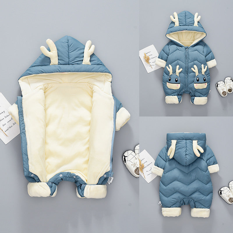 Baby Winter Snowsuit – Warm Hooded Toddler Jumpsuit
