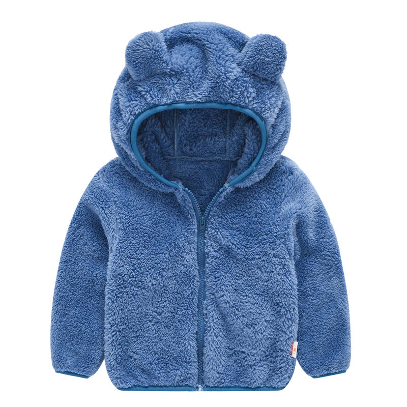 Warm Bear Ear Camouflage Hoodie Jacket for Kids