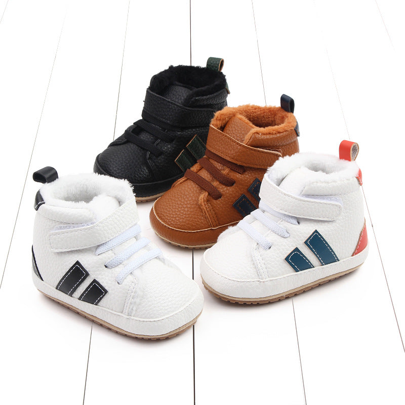 Winter Baby First Walker Boots – Warm Fleece-Lined Toddler Shoes