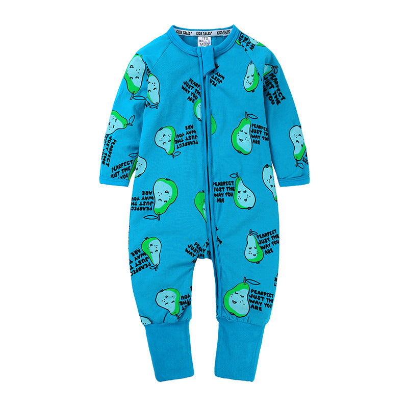 Cotton Star Baby Romper – Soft Zipper Onesie