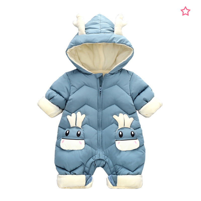 Baby Winter Snowsuit – Warm Hooded Toddler Jumpsuit