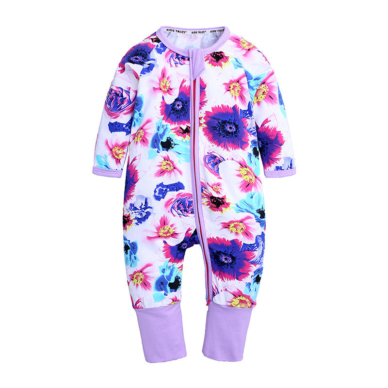 Cotton Star Baby Romper – Soft Zipper Onesie