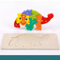 Montessori Wooden Dinosaur Puzzle – Educational Learning Toy for Toddlers (1–4 Years)