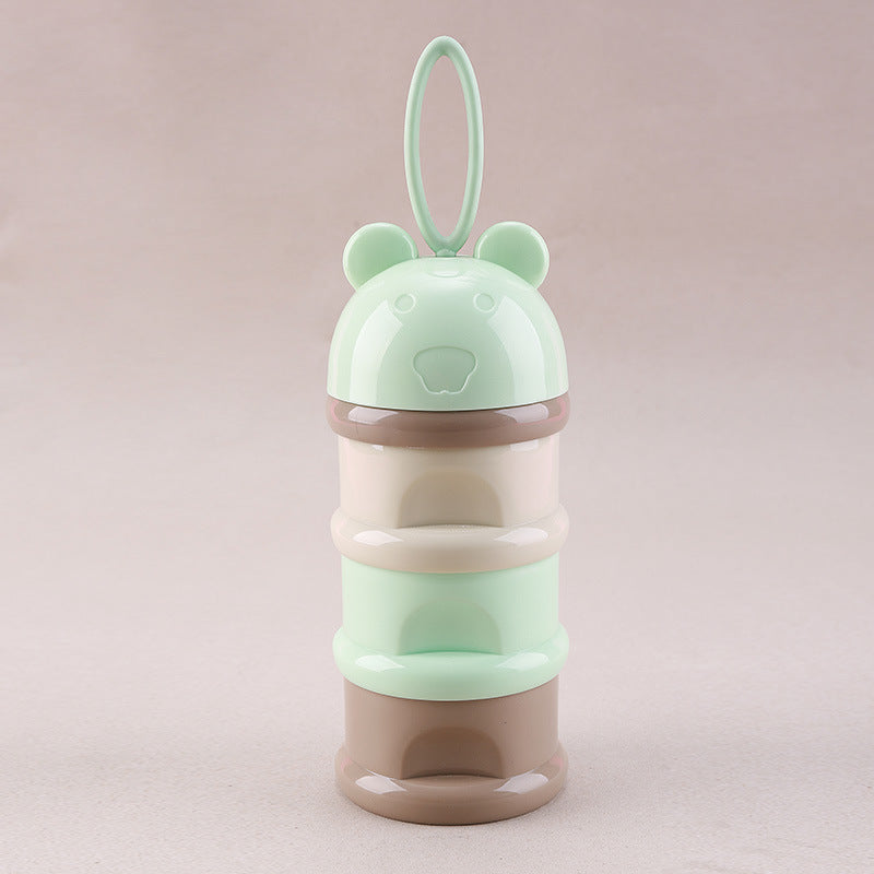 3-Layer Baby Formula Dispenser – Portable Milk Powder Storage Container