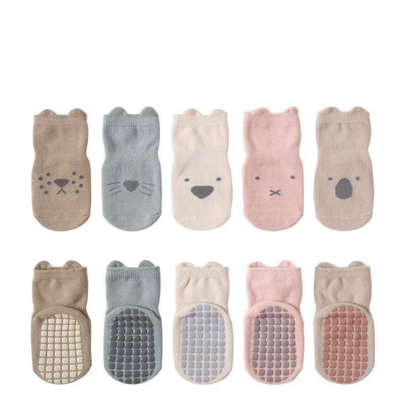 Anti-Slip Baby Grip Socks – Soft Cotton Toddler Socks