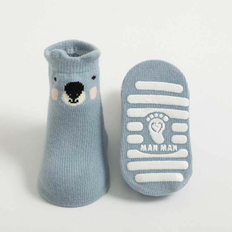 Anti-Slip Baby Grip Socks – Soft Cotton Toddler Socks