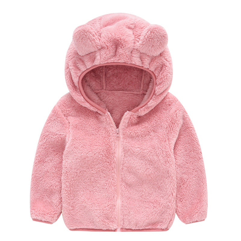 Warm Bear Ear Camouflage Hoodie Jacket for Kids