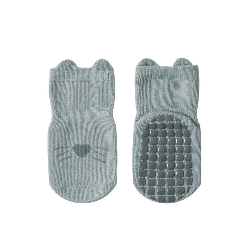 Anti-Slip Baby Grip Socks – Soft Cotton Toddler Socks