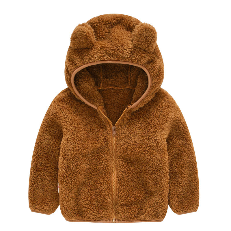 Warm Bear Ear Camouflage Hoodie Jacket for Kids
