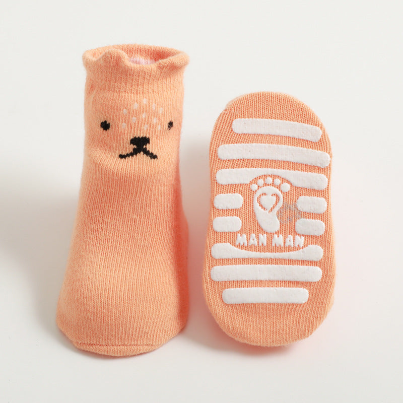 Anti-Slip Baby Grip Socks – Soft Cotton Toddler Socks