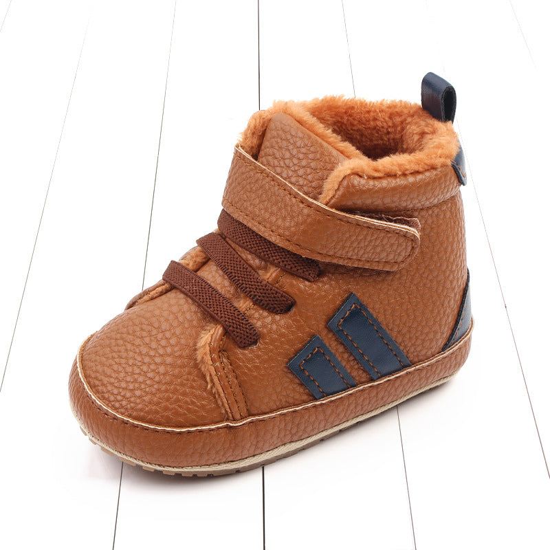 Winter Baby First Walker Boots – Warm Fleece-Lined Toddler Shoes