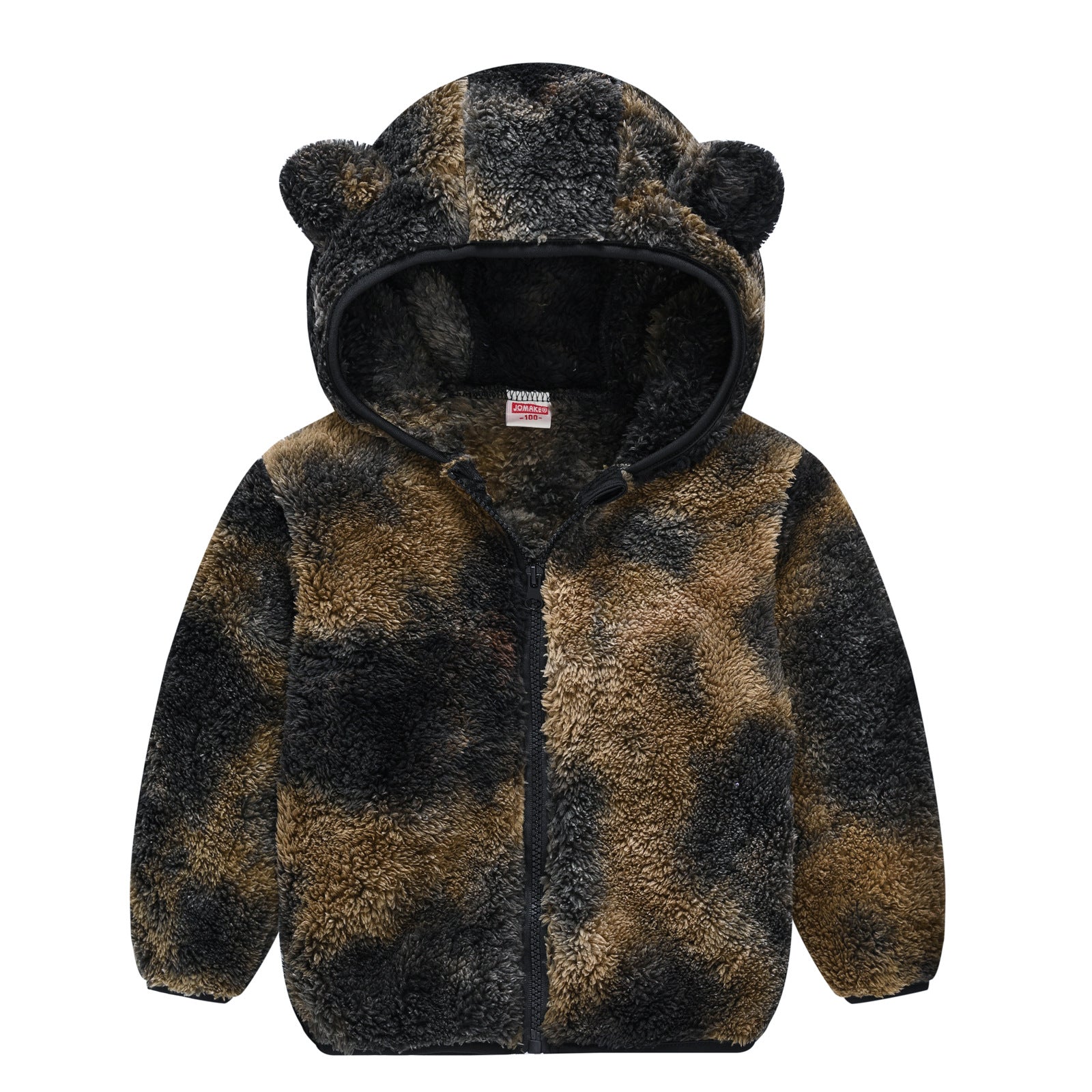 Warm Bear Ear Camouflage Hoodie Jacket for Kids