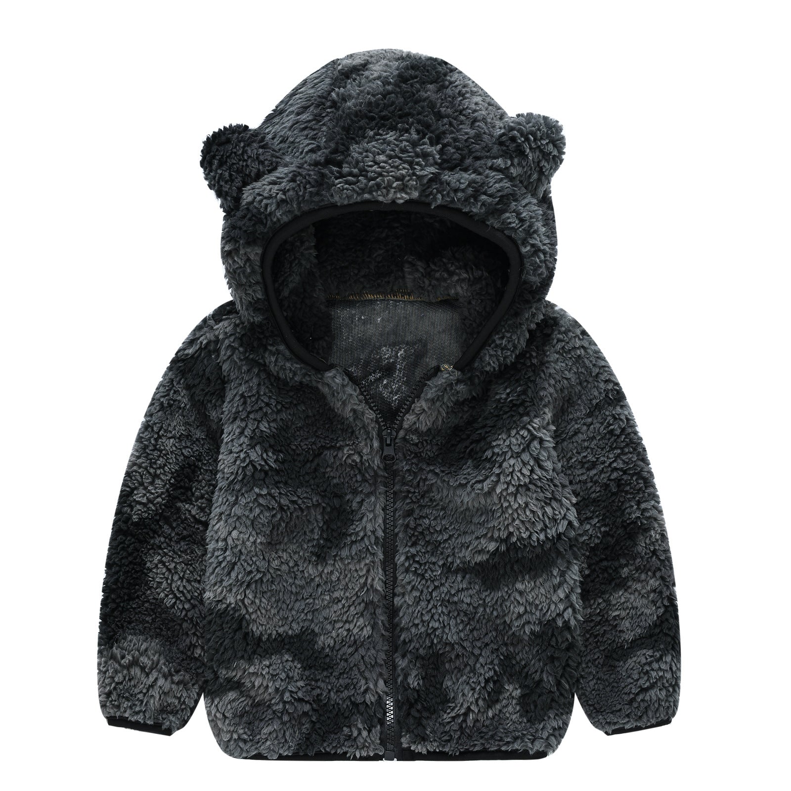 Warm Bear Ear Camouflage Hoodie Jacket for Kids
