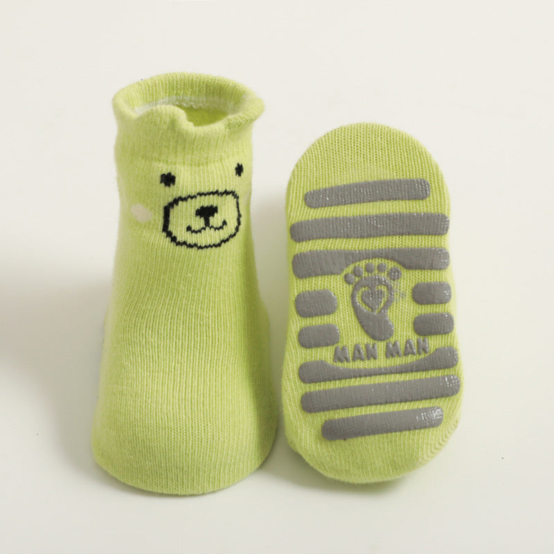 Anti-Slip Baby Grip Socks – Soft Cotton Toddler Socks