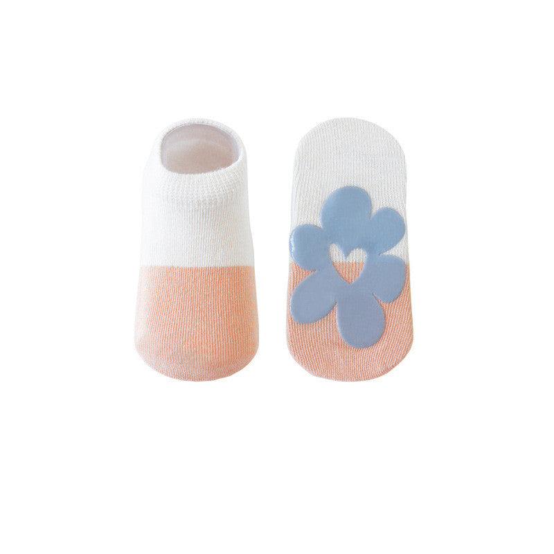 Anti-Slip Baby Grip Socks – Soft Cotton Toddler Socks